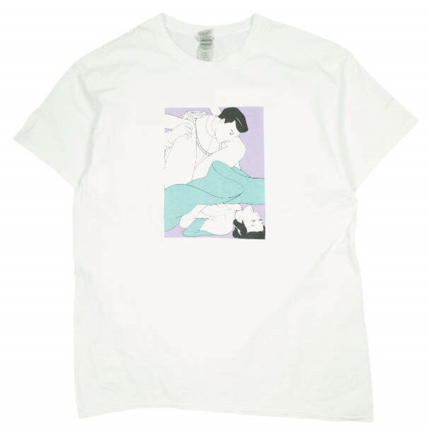 kurry カリー porno graphi tee ポルノグラフィックTシャツ L WHITE 半袖 春画 トップス