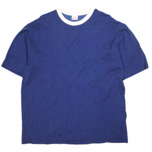 樂天商城 - Healthknit ヘルスニット 25SS ATHLETIC RAYON JERSEY RINGER CREWNECK S/S TEE リンガーTシャツ L BLUE/OFF WHITE 半袖 CITYSHOP トップス【中古】【Healthknit】
