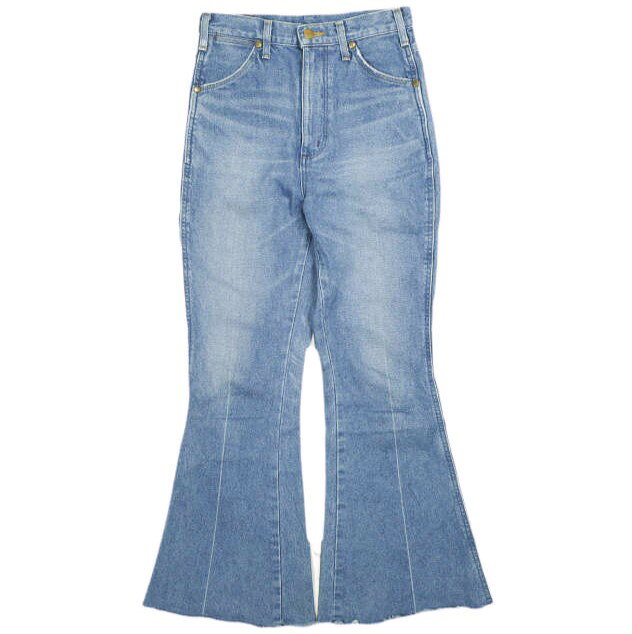 Rakuten - Wrangler ラングラー 日本製 ベルボトムデニムパンツ WL1652 S Indigo カットオフ フレア ブーツカット ジーンズ ジップフライ ボトムス【中古】【Wrangler】