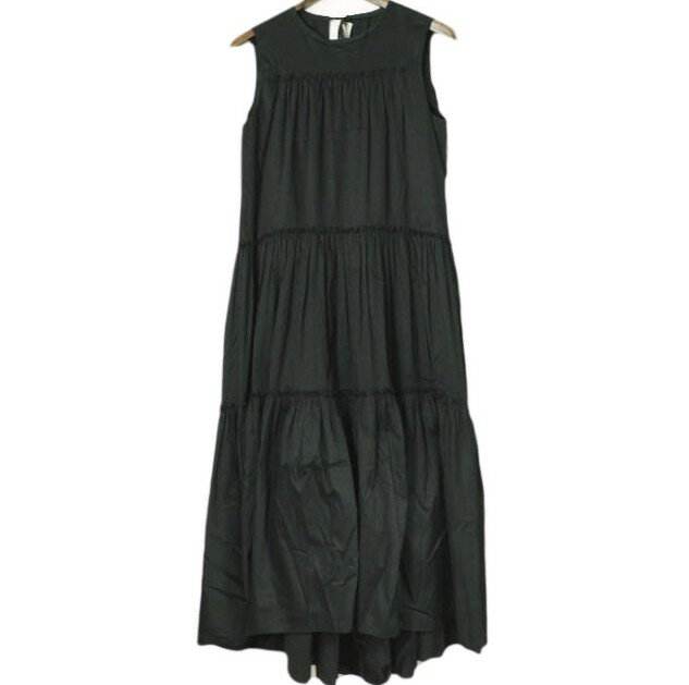 Rakuten - ASTRAET アストラット 日本製 クルーネック ティアード ワンピース 5426-270-0115 Free BLACK UNITED ARROWS ノースリーブ ドレス トップス【中古】【ASTRAET】