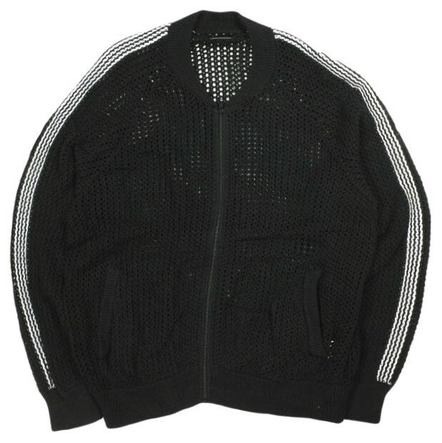 Rakuten - Danke Schon ダンケシェーン 25SS MESHKNIT TRACK JACKET メッシュニットトラックジャケット 25S-KNL013-DS L BLACK カーディガン アウター【中古】【Danke Schon】