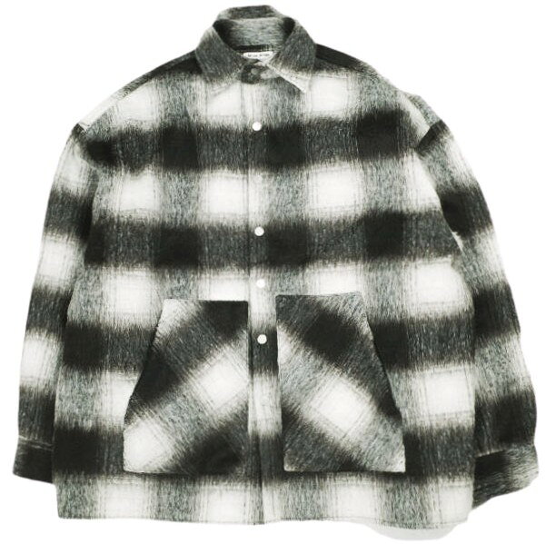 Rakuten - Danke Schon ダンケシェーン 25AW SHAGGY SHIRTS シャギーチェックシャツ 25A-SHL053-DS Free BLACK ジャケット トップス【中古】【Danke Schon】