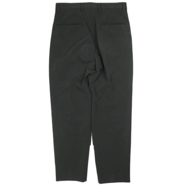 USED SELECT SHOP Loop楽天市場店のH BEAUTY&YOUTH エイチ ビューティーアンドユース DOUBLE CLOTH TAPERED PANTS ダブルクロステーパードパンツ 1214-177-7524 S BLACK スラックス 1プリーツ ボトムス【中古】【H BEAUTY&YOUTH】｜アングル2