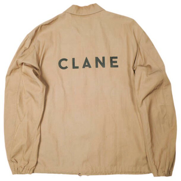 樂天商城 - CLANE HOMME クラネオム CLANE COACH JACKET クラネコーチジャケット 22104-0461 2(M) BEIGE バックロゴ アウター【中古】【CLANE HOMME】