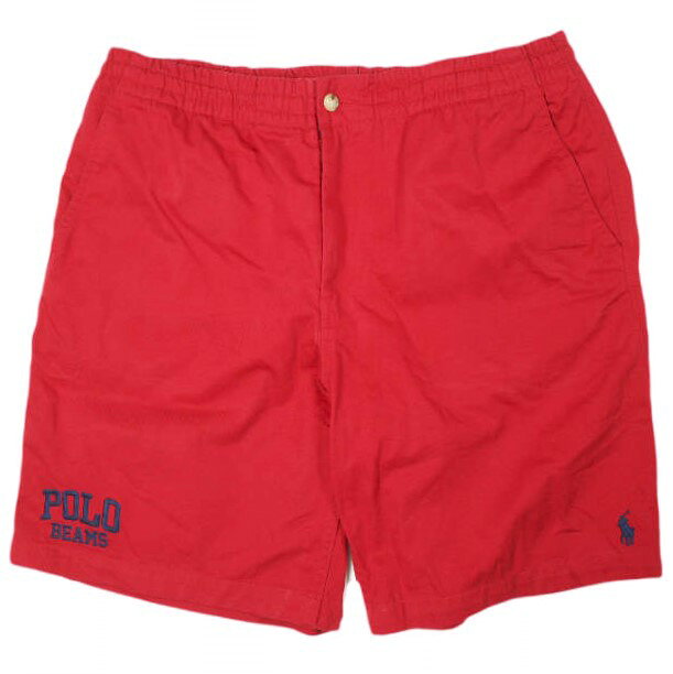 樂天商城 - POLO RALPH LAUREN x BEAMS ポロ・ラルフローレン ビームス 26SS 別注 PREPSTER SHORT 50周年記念 イージーショーツ L RED チノ ショートパンツ ボトムス【中古】【POLO RALPH LAUREN × BEAMS】