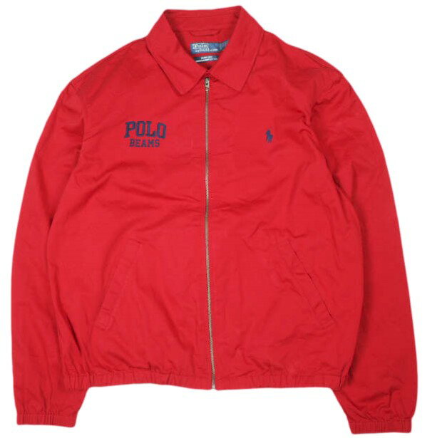 樂天商城 - POLO RALPH LAUREN x BEAMS ポロ・ラルフローレン ビームス 26SS 別注 BAYPORT WINDBREAKER 50周年記念 スイングトップ XL RED ジップジャケット アウター【中古】【POLO RALPH LAUREN × BEAMS】