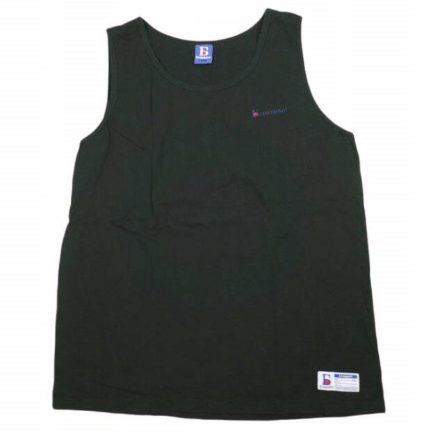 乐天商城 - Danke Schon ダンケシェーン 25SS WEB&DEPOT限定 16OE TANKTOP LOGO ロゴ刺繍 タンクトップ L BLACK トップス【中古】【Danke Schon】