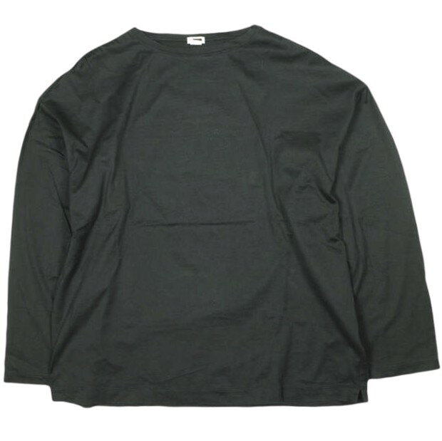 樂天商城 - H BEAUTY&YOUTH エイチ ビューティーアンドユース 日本製 SHINY BOAT NECK PULLOVER ボートネックカットソー 1212-299-7613 L BLACK 長袖 Tシャツ トップス【中古】【H BEAUTY&YOUTH】