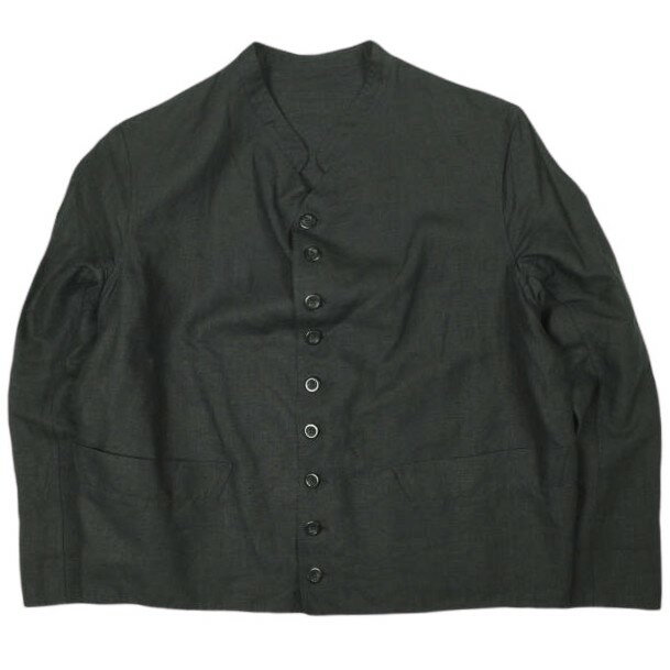 乐天商城 - ANATOMICA アナトミカ フランス製 DOLMAN JACKET - LINEN LISMORE リネン ドルマンジャケット XL BLACK ドールマン 定価110,000円 アウター【中古】【ANATOMICA】