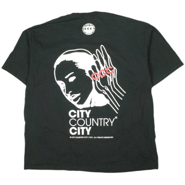 乐天商城 - CITY COUNTRY CITY x BEAUTY&YOUTH UNITED ARROWS シティーカントリーシティー ビューティーアンドユース ユナイテッドアローズ 23SS 別注 グラフィックプリントTシャツ CCC-235T002 XL ブラック 半袖 CCC トップス【中古】【CITY COUNTRY CITY × BEAUTY&YOUTH】