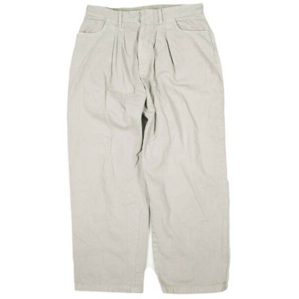 乐天商城 - FARAH x BEAUTY&YOUTH UNITED ARROWS ファーラー ビューティーアンドユース ユナイテッドアローズ 23SS 別注 Two-Tuck Wide Pants 2タックワイドパンツ FR231M40BY01 34 GRAY ジップフライ テーパード ボトムス【中古】【FARAH × BEAUTY&YOUTH UNITED ARROWS】