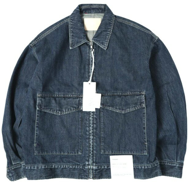 Graphpaper グラフペーパー 25AW 日本製 SELVAGE DENIM ZIP JACKET サルベージデニムジップジャケット GM253-20056DB 1 INDIGO DARK FADE Gジャン アウター