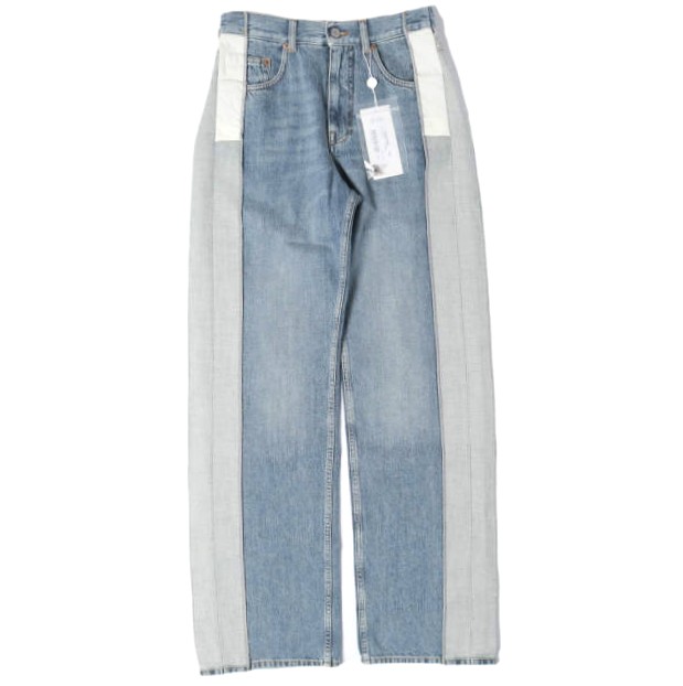 MM6 エムエムシックス 25AW イタリア製 INSIDEOUT SEAM DENIM PANTS インサイドアウトシームデニムパンツ S62LB0200 S30844 25 Indigo Blue Maison Margiela メゾンマルジェラ 定価116,600円 ジップフライ ジーンズ ボトムス