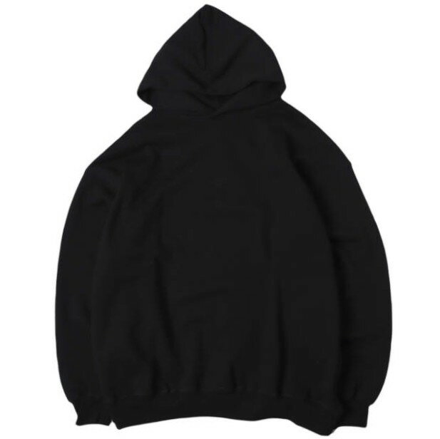Graphpaper グラフペーパー 25SS 日本製 AZUMA TERRY HOODIE アズマテリーフーディー GU251-70196B 1 BLACK 裏毛 スウェットプルオーバーパーカー トップス