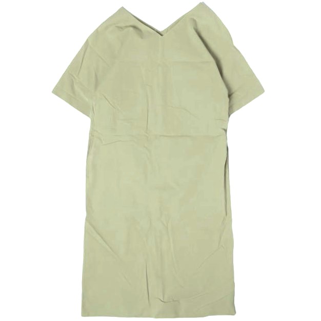 RBS Ray BEAMS アールビーエス レイビームス 日本製 Vネックワンピース 63-26-0242-747 ONE SIZE KHAKI 半袖 ドレス トップス