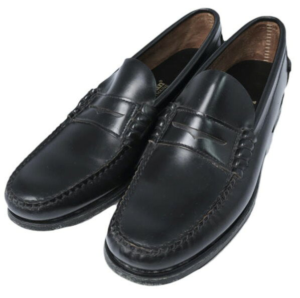 L.L.Bean エルエルビーン アメリカ製 80-90s ペニーローファー 74715 K541 US9.5(27.5cm) BLACK MADE IN USA コイン ヴィンテージ 革靴 シューズ【中古】【L.L.Bean】