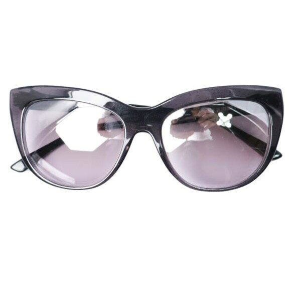 PETER AND MAY​ ピーターアンドメイ フランス製 S#08 BON SUMMER キャットアイサングラス Black/Purple 56□16 145 フォックス 眼鏡 メガネ【中古】【PETER AND MAY​】