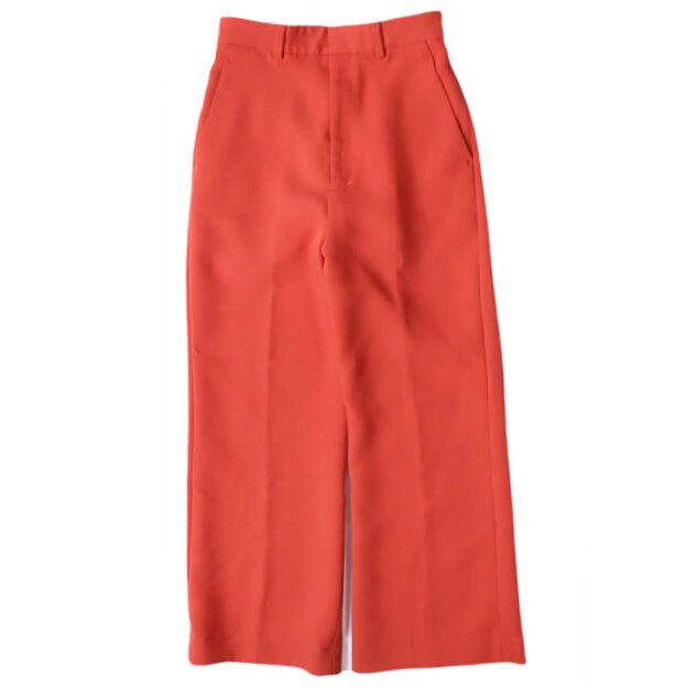 6 ROKU BEAUTY&YOUTH UNITED ARROWS ロク ビューティーアンドユース ユナイテッドアローズ 日本製 POLYESTER RAYON BOOTCUT PANTS ポリエステルレーヨン ブーツカットパンツ 8614-202-0469 34 RED ボトムス【中古】【6 ROKU BEAUTY&YOUTH UNITED ARROWS】