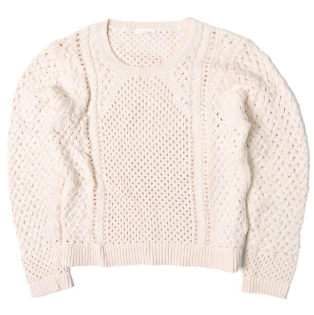 美品✨Chloé クロエ　レース切替 シルク混 ニット ホワイト　長袖 楽天市場】Chloe クロエ（ニット・セーター｜トップス）：レディース