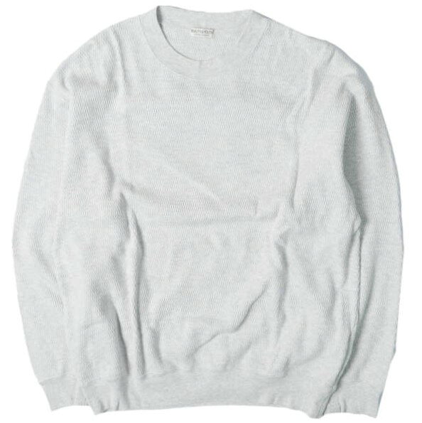 BEAUTY&YOUTH UNITED ARROWS ビューティーアンドユース ユナイテッドアローズ 26SS ライスサーマル バルーンクルーネックカットソー 1212-1-000020 L LT.GRAY 長袖 ワッフル トップス【中古】【BEAUTY&YOUTH UNITED ARROWS】
