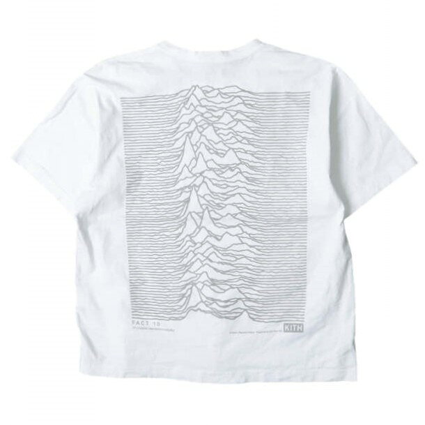 KITH NYC x JOY DIVISION キスニューヨークシティ ジョイディビジョン 26AW 別注 Unknown Pleasures Vintage Alex Tee 波形デザイン プリントTシャツ 26073060011330 M WHITE 半袖 トップス【中古】【KITH NYC × JOY DIVISION】