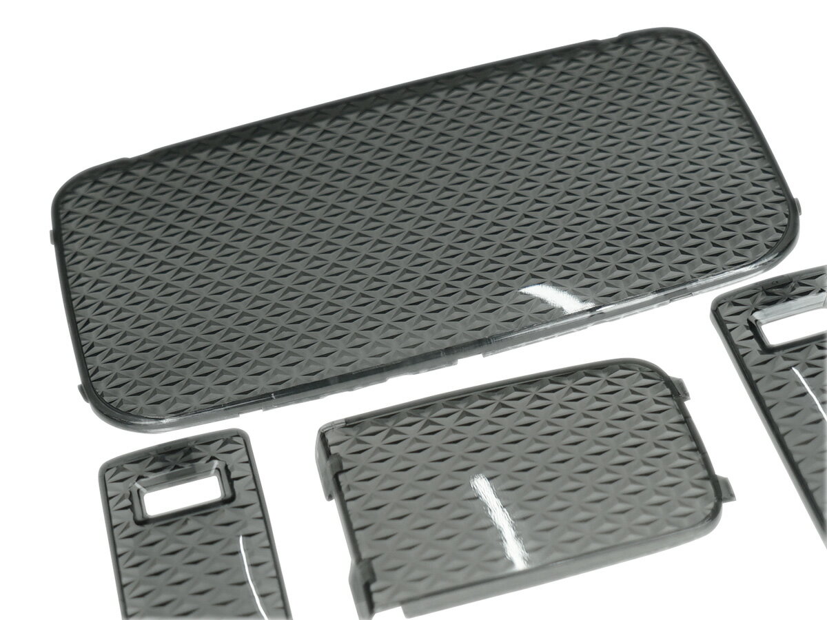 スモーク　ルームランプカバー200系 ハイエース 4型 5型 6型 7型 8型 S-GL クリスタルレンズ ルームランプカバー スモーク 5点