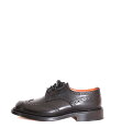 レディース Trickers/トリッカーズ ブラック ANNE ウィングチップ カントリーシューズ マニッシュシューズ スムースレザー 英国製 カントリーシューズ マニッシュシューズ 革靴女子 お洒落 ファッション