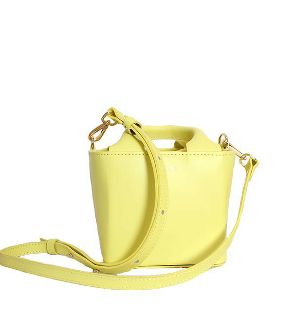 乐天商城 - 希少モデル　DATE/デイト　CUBO BAG　イエロー　ショルダーバッグ　ハンドバッグ　スムースレザー