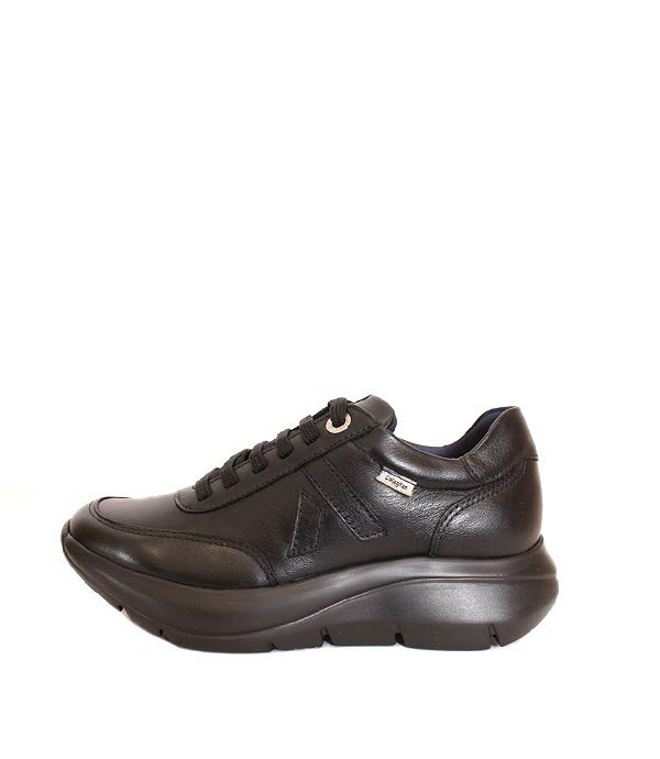 乐天商城 - 別注仕様　レディース　CallagHanカラハン　62405　ブラック　レザースニーカー ダッドスニーカー　スムースレザー　コンフォートシューズ　スニーカー　厚底スニーカー