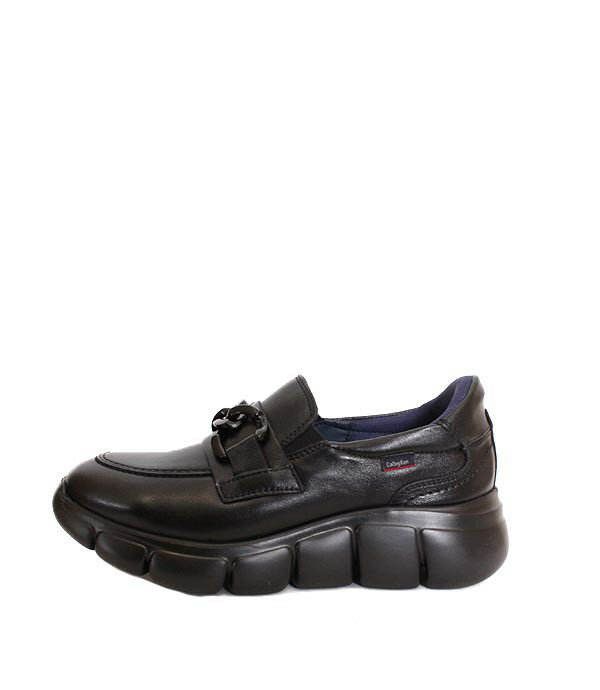 乐天商城 - レディース　CallagHanカラハン　64704　ブラック　レザースニーカー　スリッポン　ビットローファー　スムースレザー　コンフォートシューズ