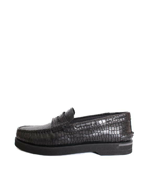 SPERRYスペリー　ST25453　ブラック　ローファー　コインローファー　型押しレザー