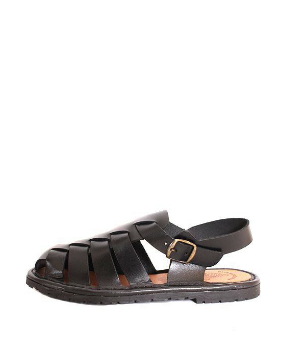 乐天商城 - ARTESANOSアルテサノス　9370　グルカサンダル　メッシュサンダル　ブラック　ソフトレザー