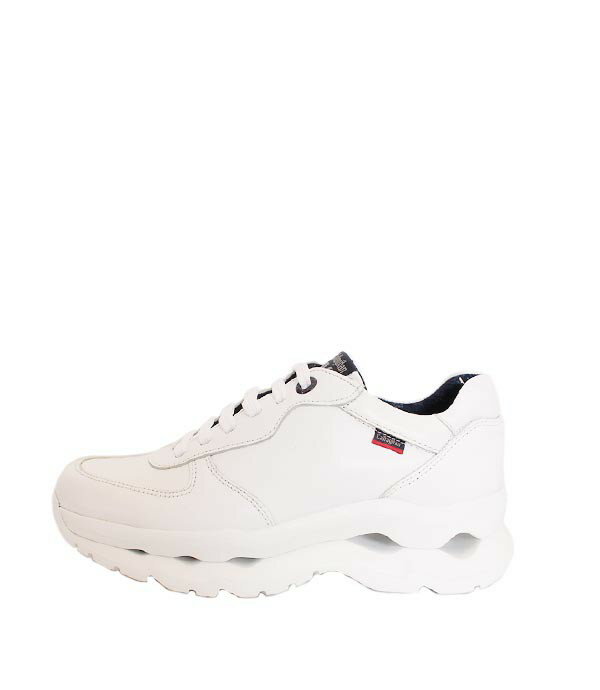 乐天商城 - メンズ　CallagHanカラハン　17813　ホワイト　レザースニーカー　ダッドスニーカー　スムースレザー　コンフォートシューズ　スニーカー　厚底スニーカー　お洒落　ファッション