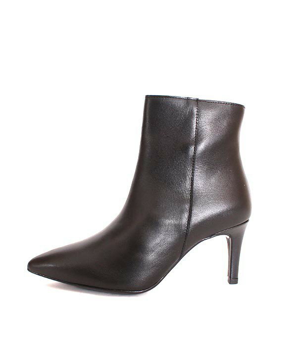 セール/SALE　BONTREボントレ 25251 ブラック サイドジップブーツ ショートブーツ スムースレザー