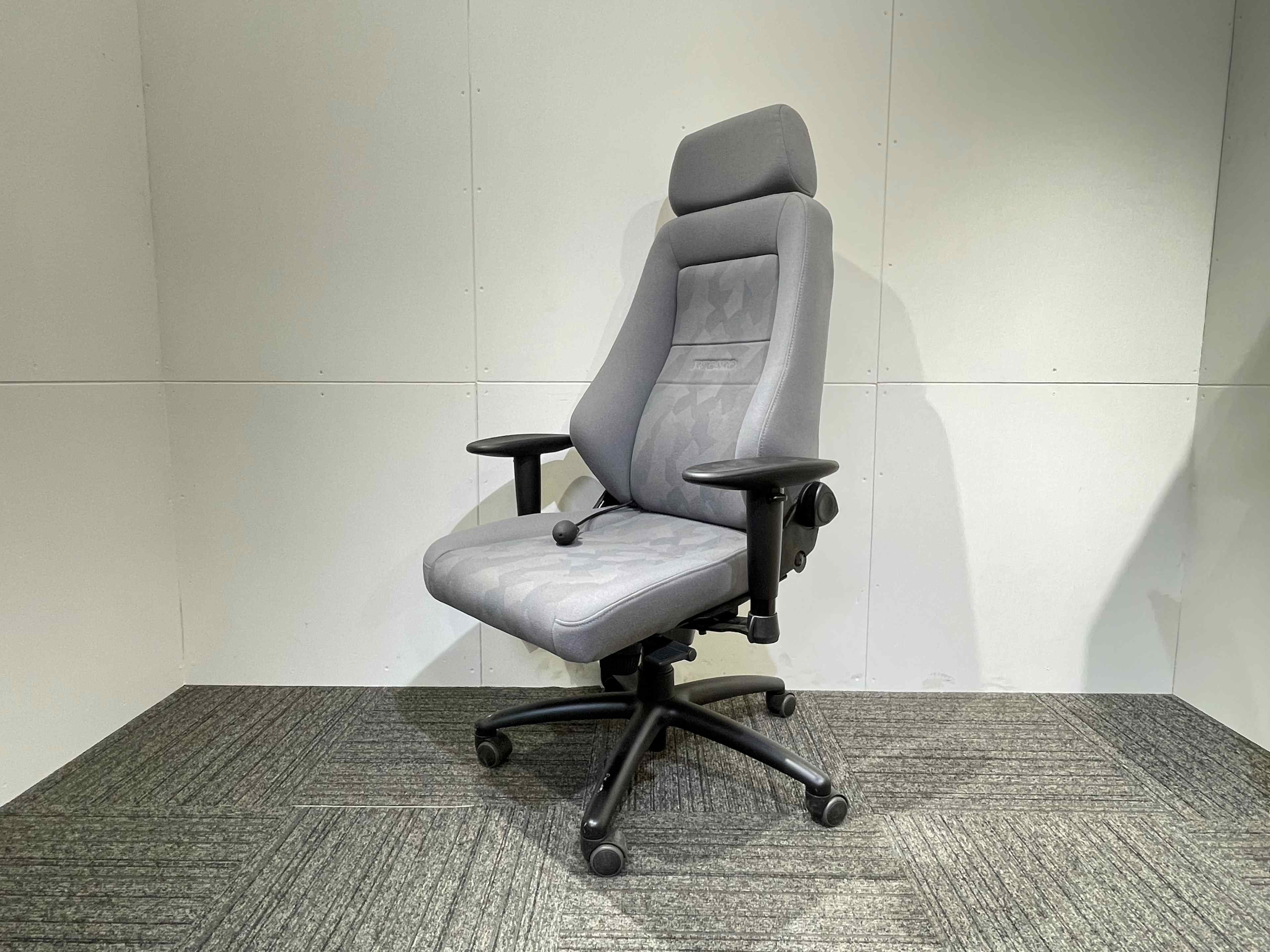 レカロ RECARO 24Hオフィスチェアー ゲーミングチェアー グレー 可動肘 【リユース】【中古】