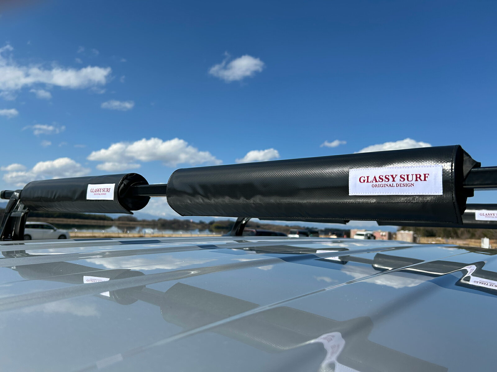 キャリアパッド キャリアパット ルーフラックパッド パッド クッション サーフィン サーフ ウインドサーフィン カヌー カヤック SUP ショートタイプ GLASSY グラッシー 2