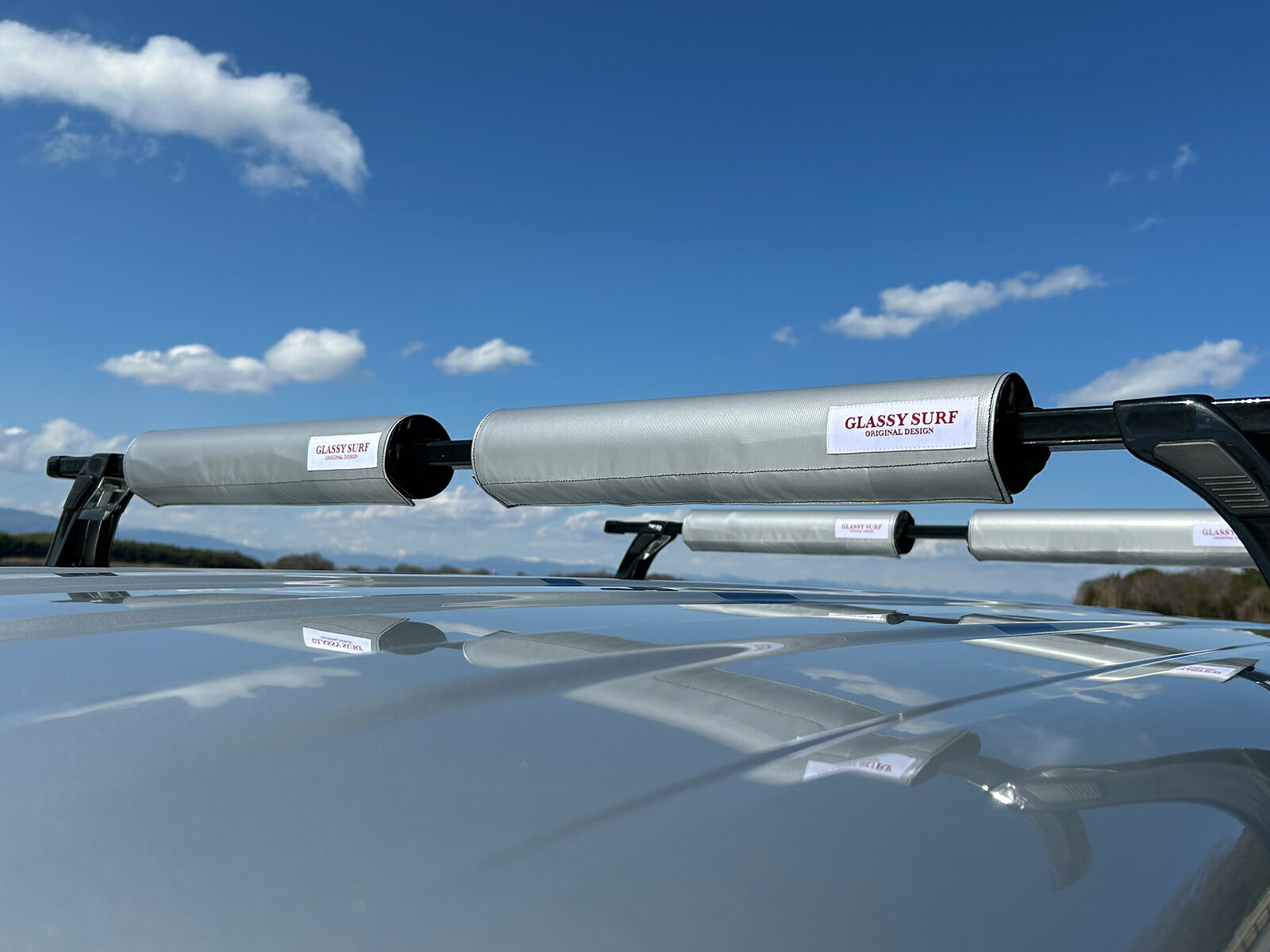 キャリアパッド キャリアパット ルーフラックパッド パッド クッション サーフィン サーフ ウインドサーフィン カヌー カヤック SUP ショートタイプ GLASSY グラッシー 3