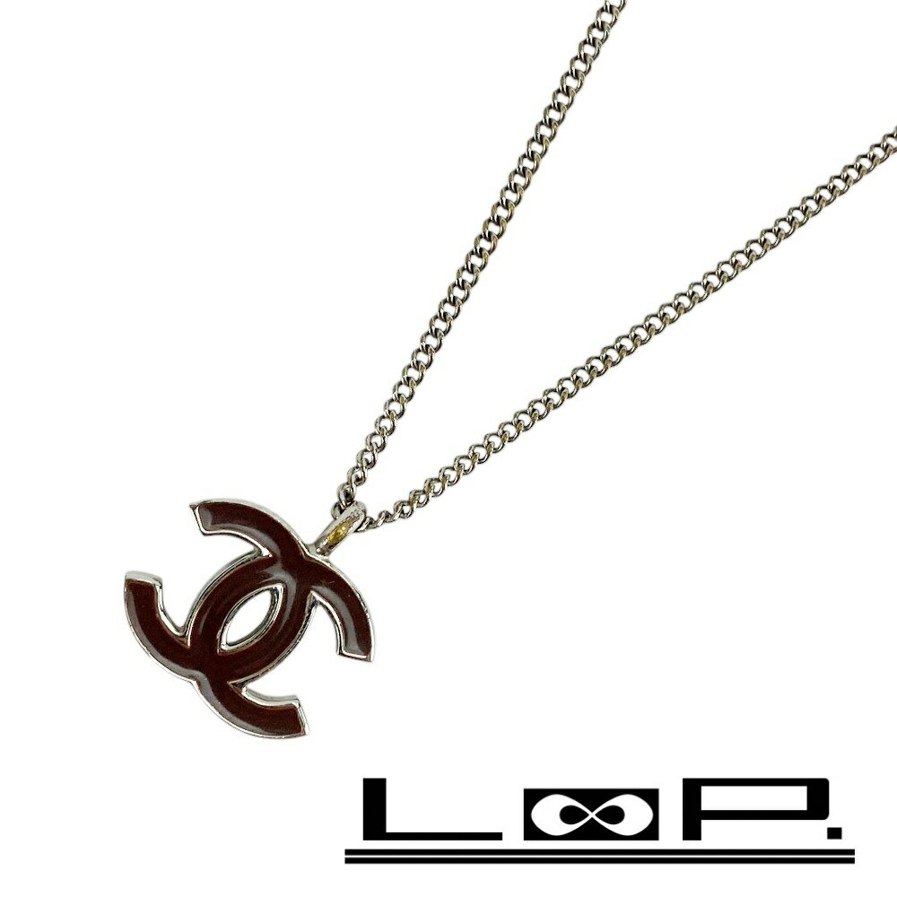 Rakuten - ◆SALE◆ シャネル ■美品■ ココ ネックレス アクセサリー SS シルバー ブラウン 02C 【419201】3 【中古】