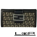 SALE!!!!■新同■ フェンディ 長財布 ズッカ ブラウン レザー キャンバス 8M0032 箱 【297502】4 【中古】(4)