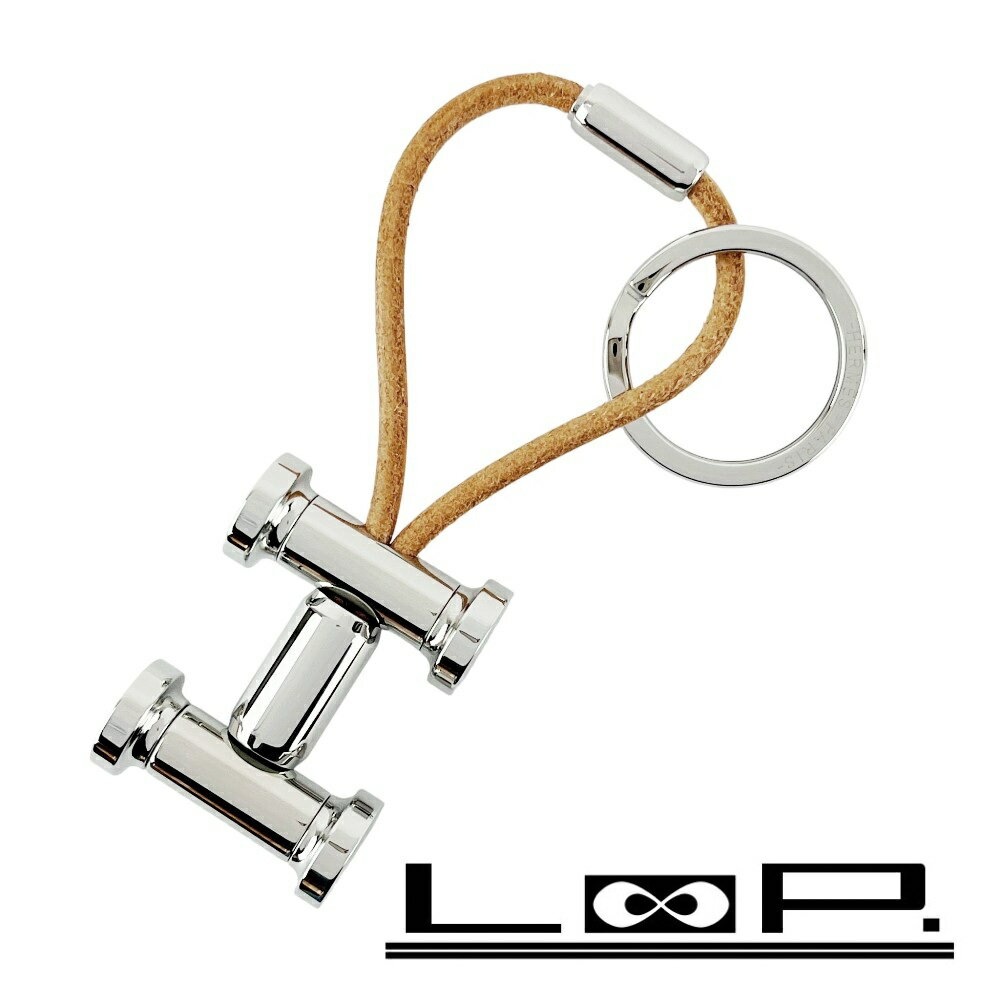 ■未使用■　 エルメス モビールH キーホルダー キーリング レザー SS ベージュ シルバー 箱 【462504】10 【中古】(4)