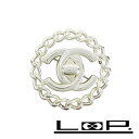 ■美品■ シャネル サークルターンロック ブローチ CCマーク シルバー SS 【394010】5 【中古】