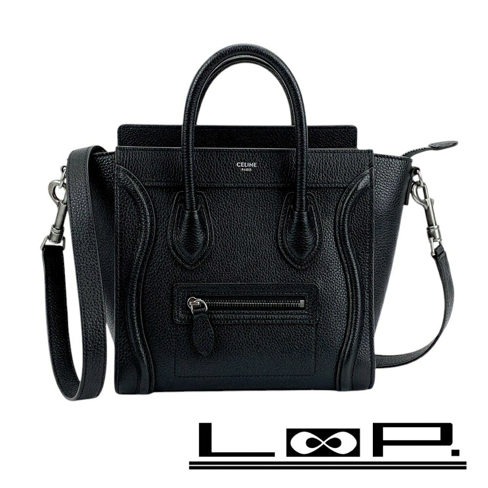 お値下げ中♡確実本物！セリーヌ ラゲージナノ ブラックゴールド金具 美