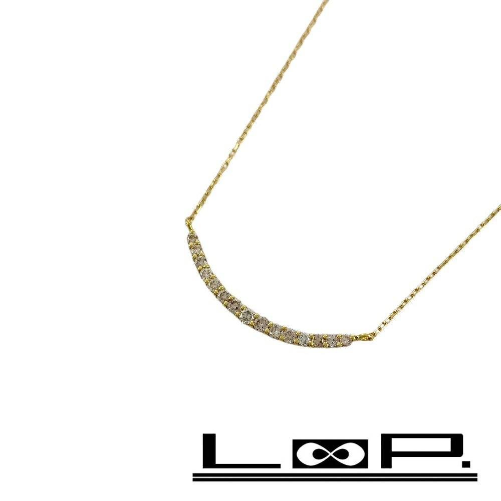 Rakuten - ノンブランド ■美品■ ネックレス ペンダント アクセサリー イエローゴールド ダイヤ K18 YG D0.30ct 1.6g 【590313】12 【中古】