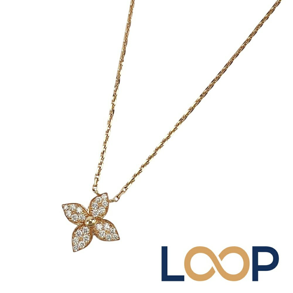ルイヴィトン ■新同■ ペンダント スター ブロッサム ネックレス アクセサリー ダイヤ K18 PG750 ピンクゴールド Q93710 5.3g13 