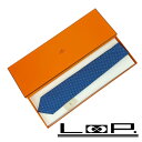 ■新品■ エルメス ネクタイ ビジネス メンズ シルク ブルー 箱 【16022】5 【中古】