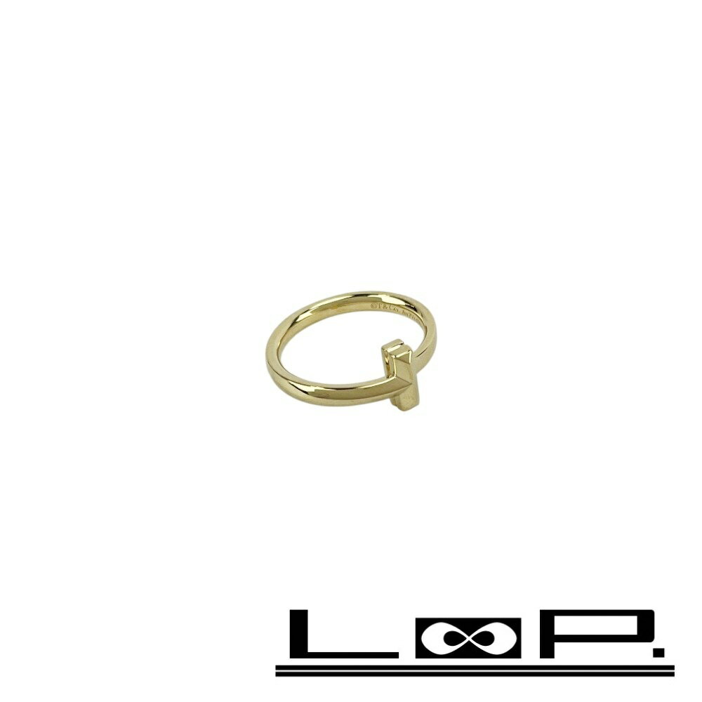 Rings - ティファニー ■新同■磨き済■ Tワン ナロー リング 指輪 アクセサリー ゴールド K18 750YG ＃9 約3.9g 箱 【599323】3 【中古】