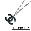 ■中古■ シャネル ココ ネックレス アクセサリー シルバー ブラック SS 06P 箱【373626】7 【中古】