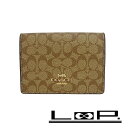 ■未使用■ コーチ 3つ折り 財布 コンパクト シグネチャー レザー ブラウン 【404528】1 【中古】