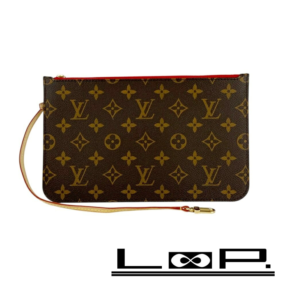 Rakuten - ◆SALE◆ ルイヴィトン ■未使用■ ネヴァーフルMM ポーチのみ ポシェット モノグラム スリーズ レッド M46987 【527128】5 【中古】