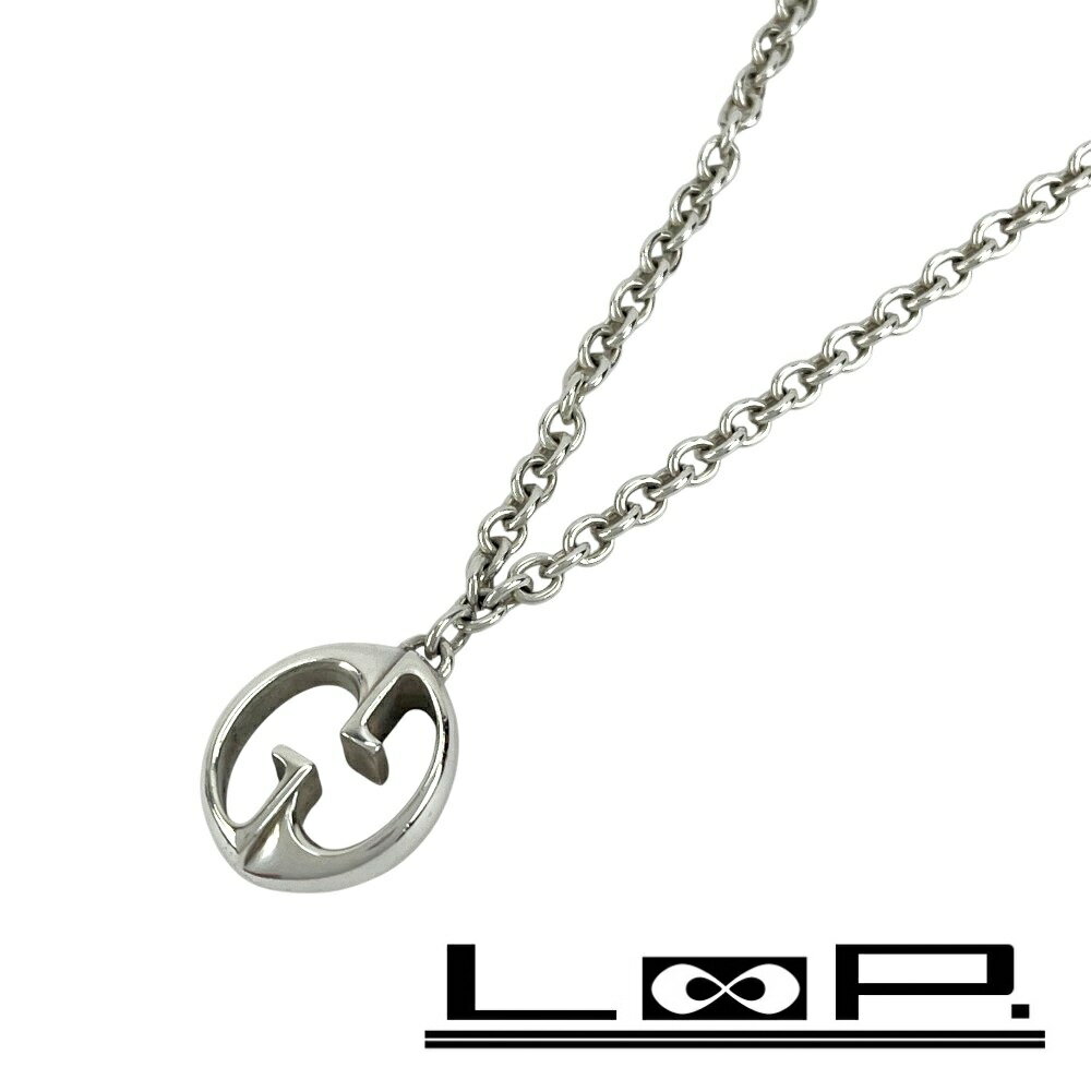 ■商品紹介■ 【ブランド】グッチ 【型番】285478 【素材】SV925 【カラー】シルバー 【サイズ】 TOP約横1.7×縦2.2cm/チェーン約55.5cm/重さ約24g 【付属品】なし　 【ランク】A 【コメント】 多少の傷やスレな...